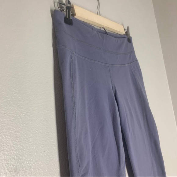 Athleta Balance Ruched Capri Leggings Purple Gray - Picture 4 of 10